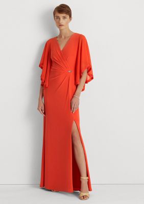 Lauren Ralph Lauren Jersey Three-Quarter-Sleeve Gown | belk