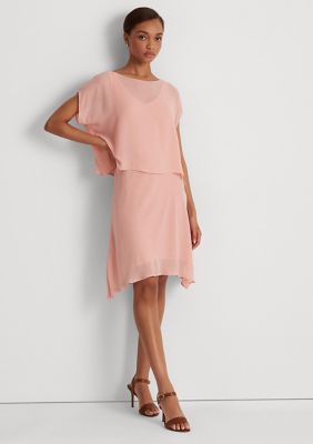 Lauren Ralph Lauren Asymmetrical Georgette Dress | belk