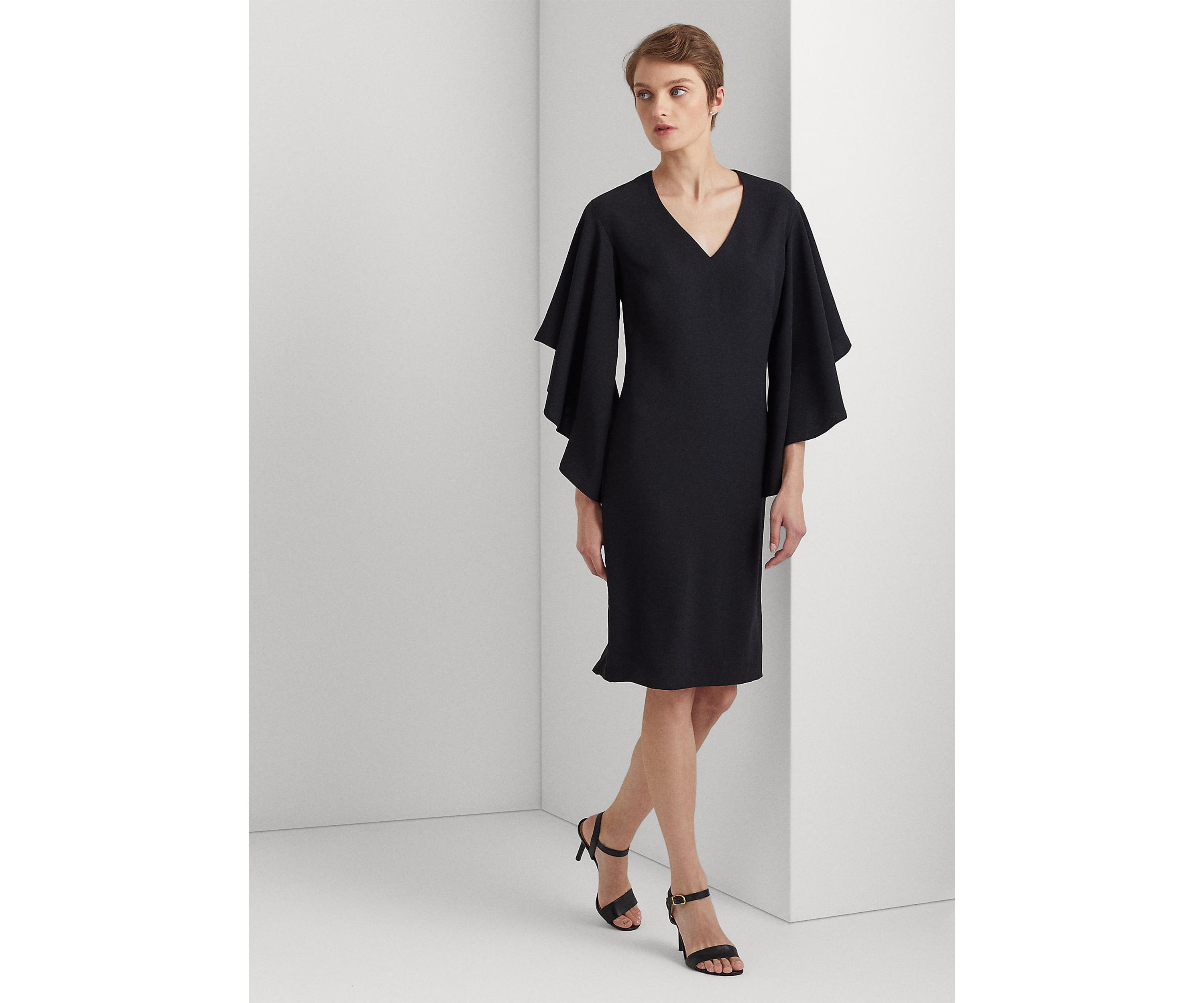 Ruffle Sleeve Cocktail Dress