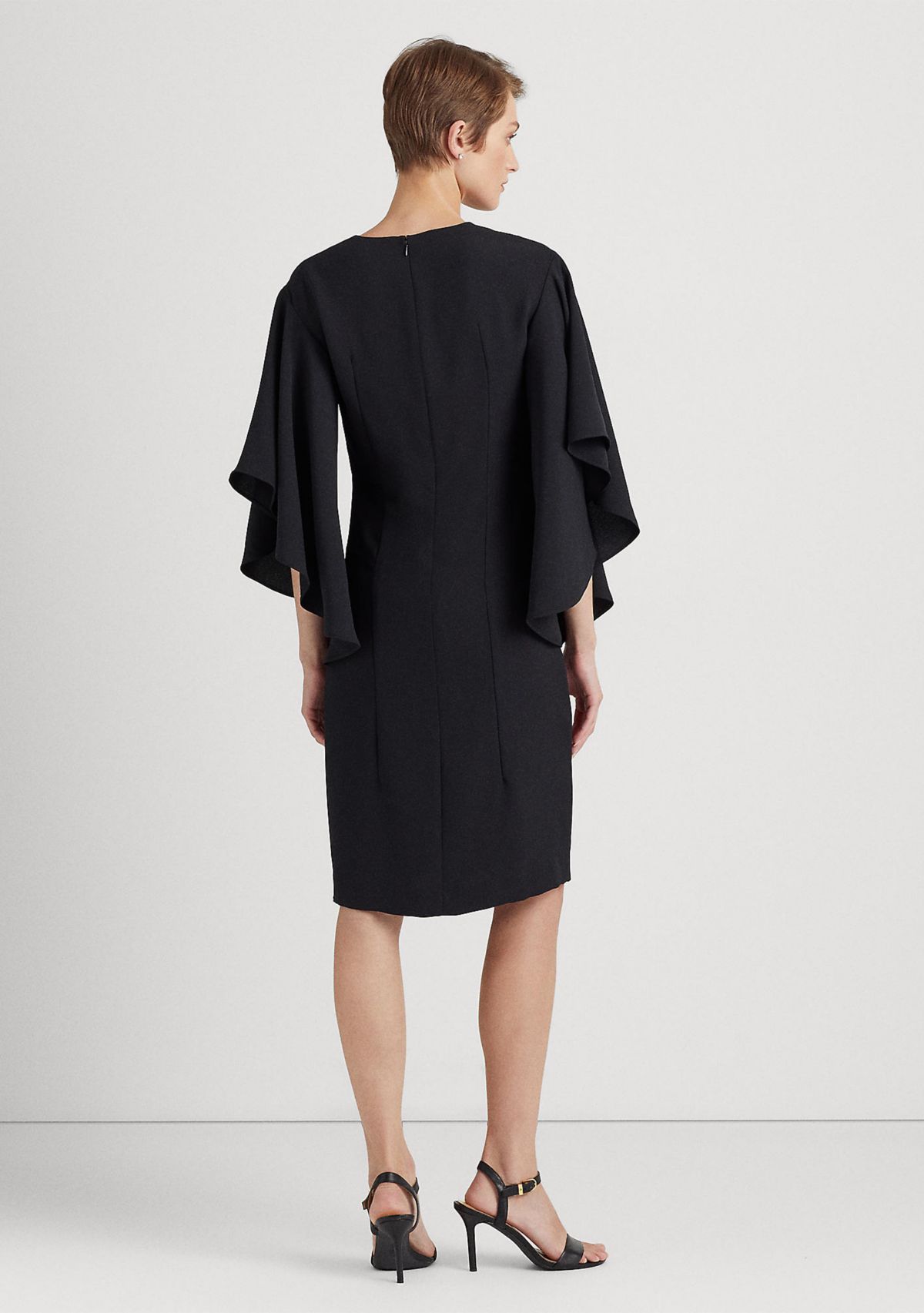 Ruffle Sleeve Cocktail Dress