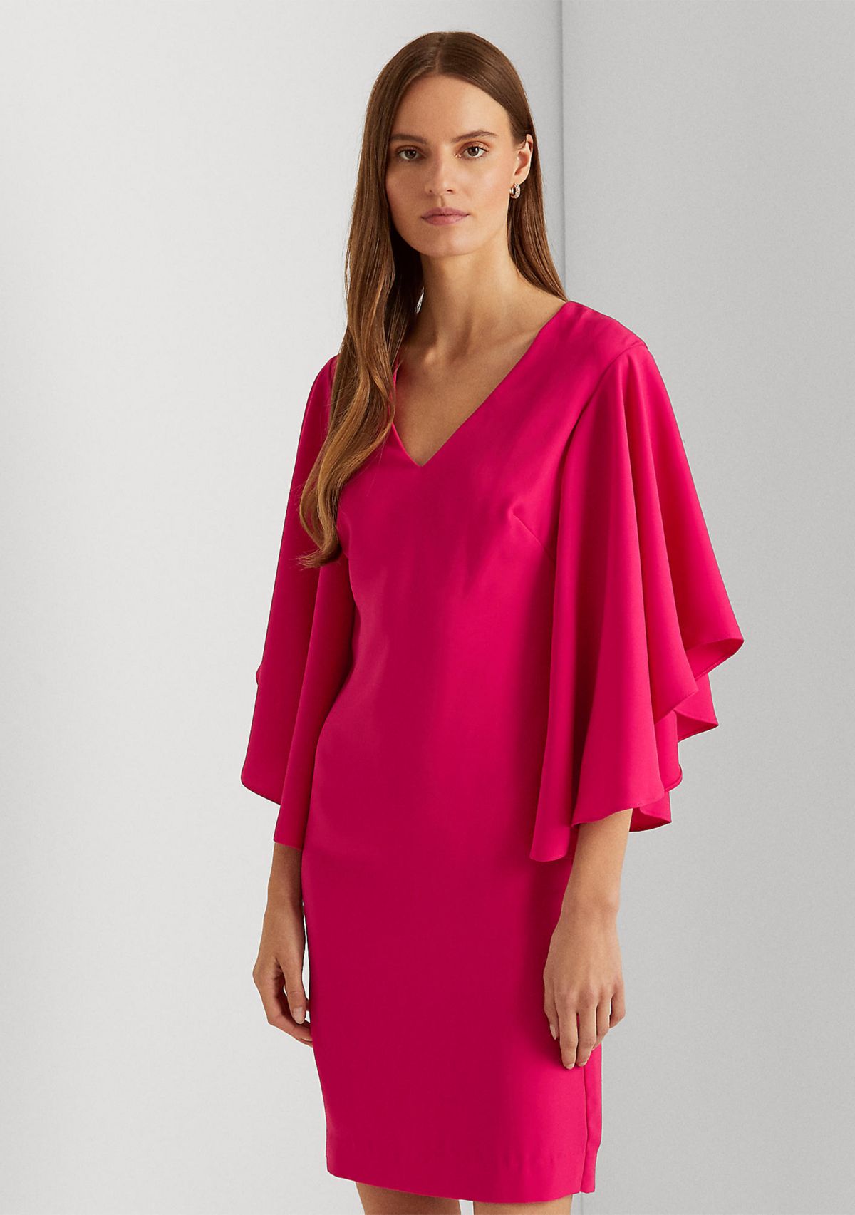 Ruffle Sleeve Cocktail Dress