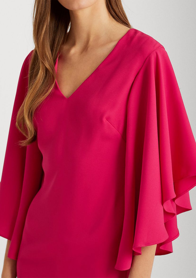 Ruffle Sleeve Cocktail Dress