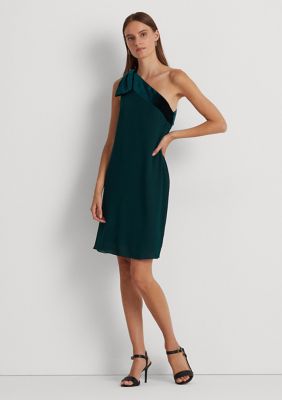 Lauren Ralph Lauren Chiffon One-Shoulder Dress | belk