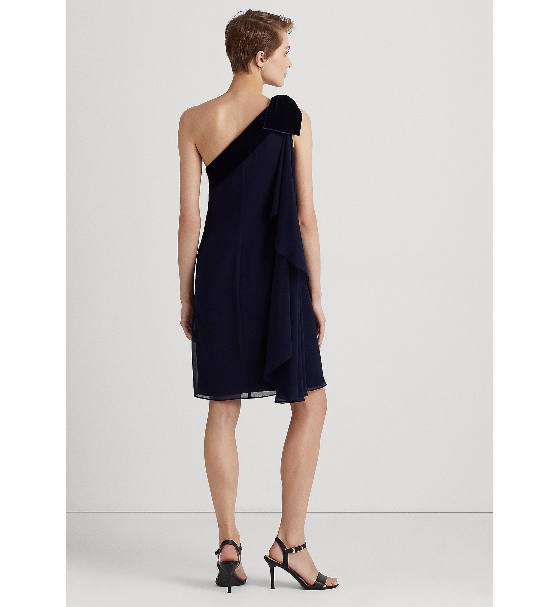Chiffon One-Shoulder Dress