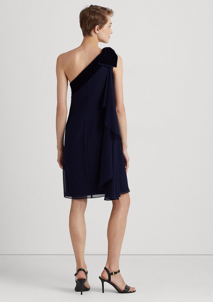 Chiffon One-Shoulder Dress