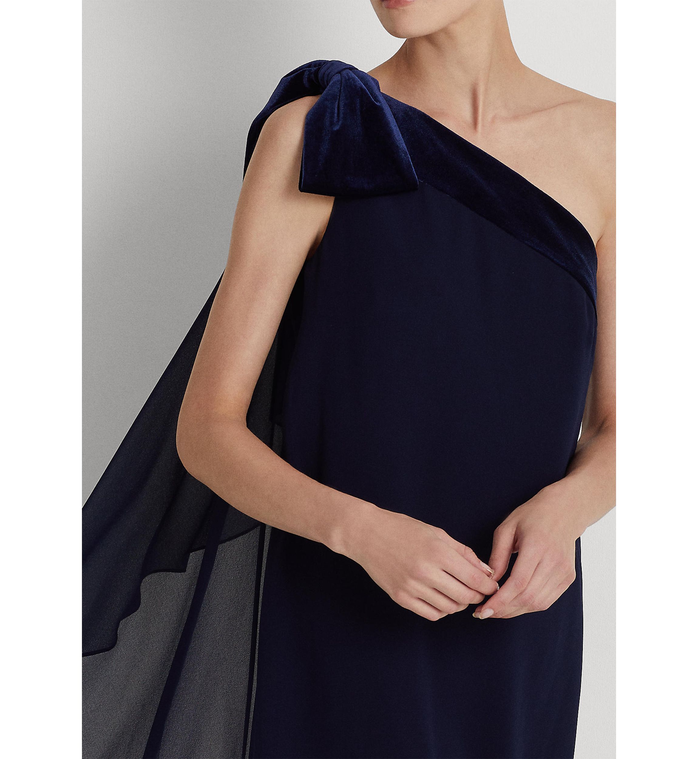 Chiffon One-Shoulder Dress