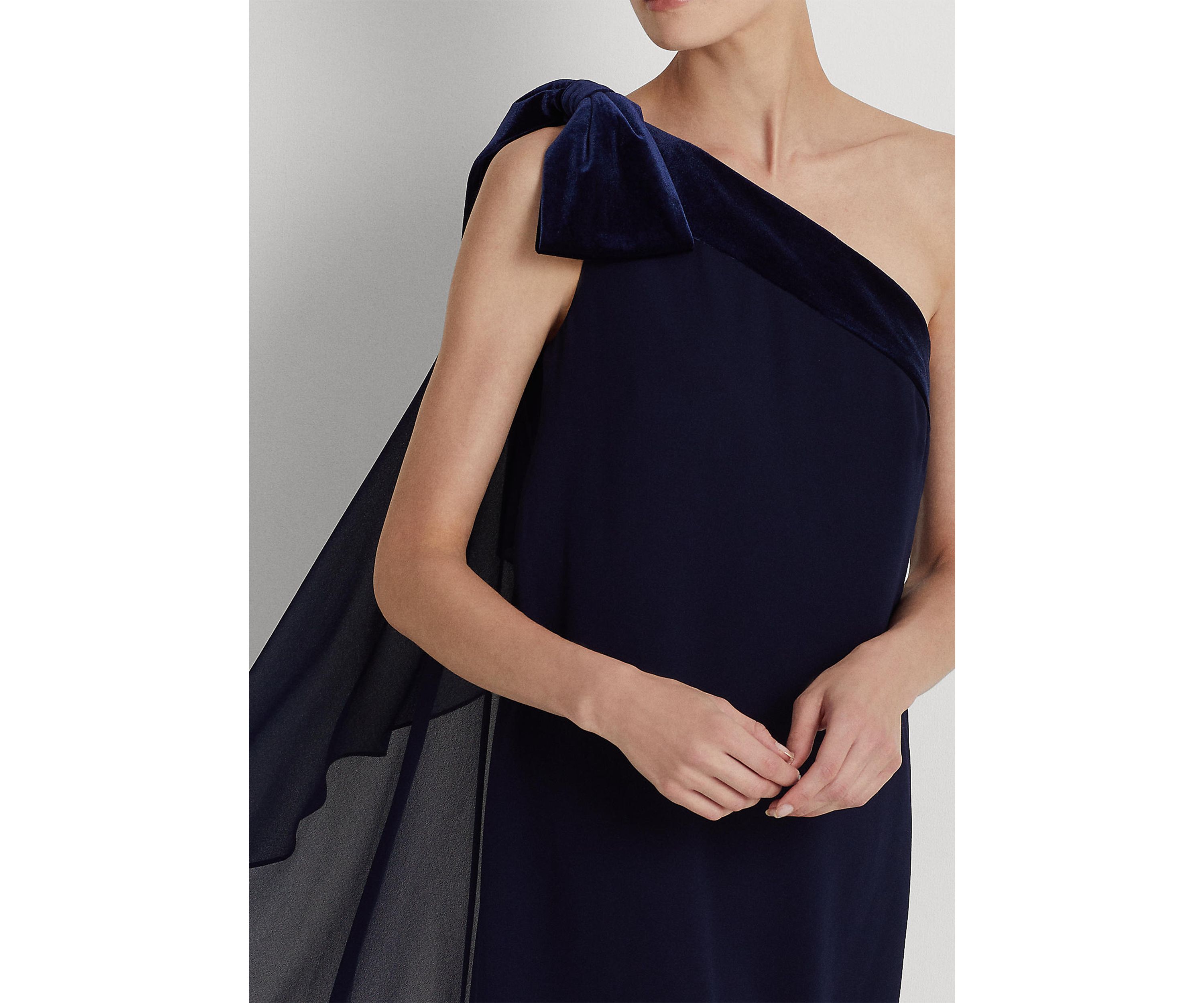 Chiffon One-Shoulder Dress