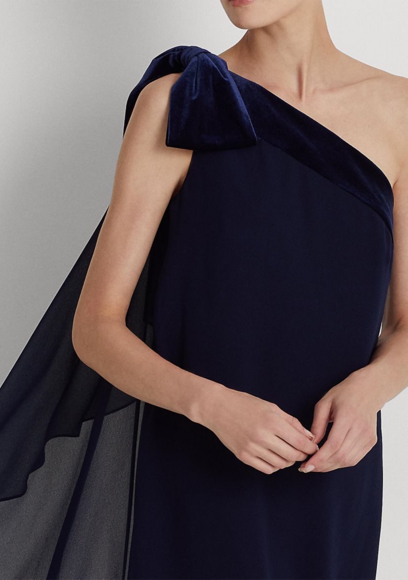 Chiffon One-Shoulder Dress