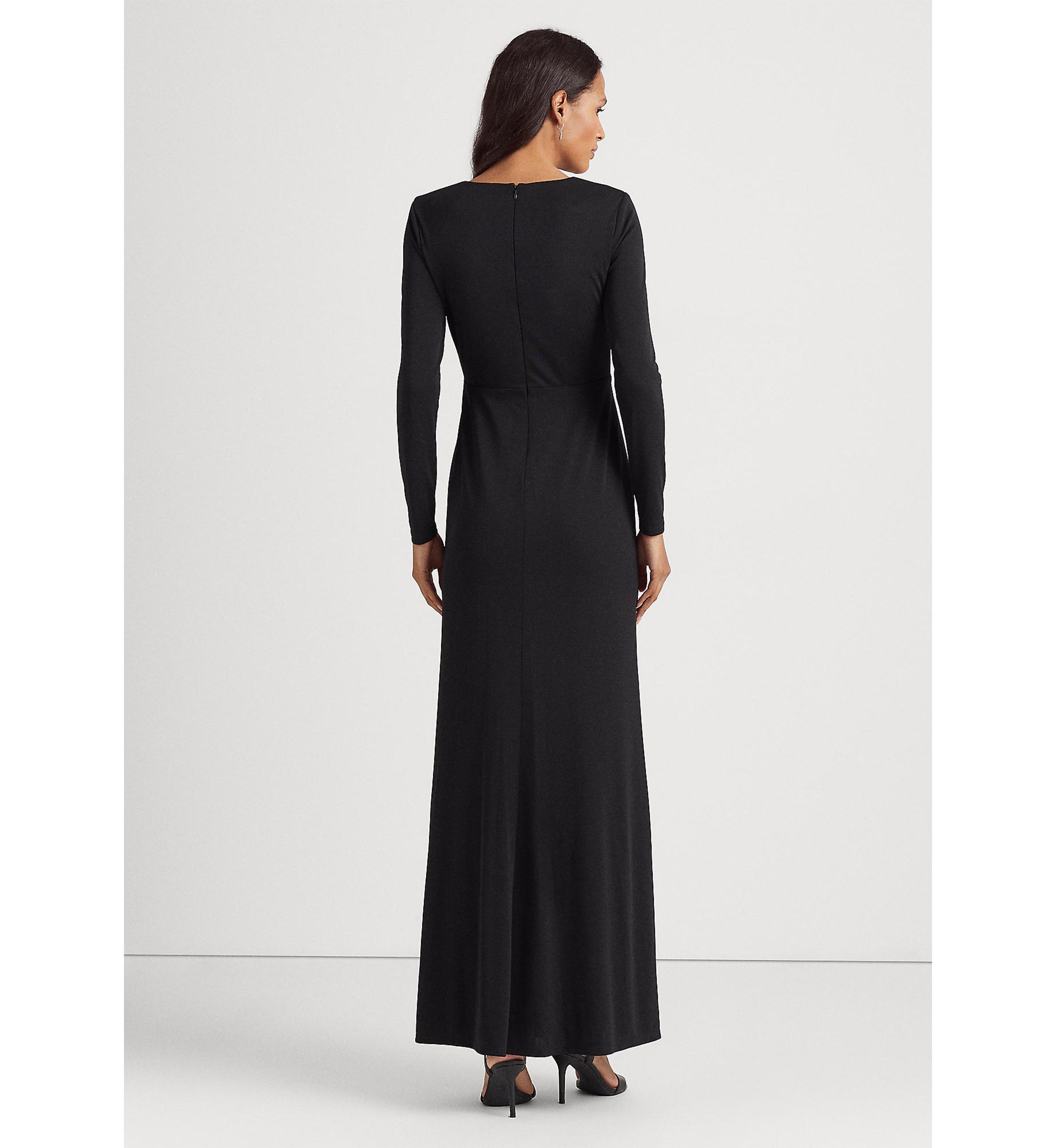 Twist-Front Jersey Gown