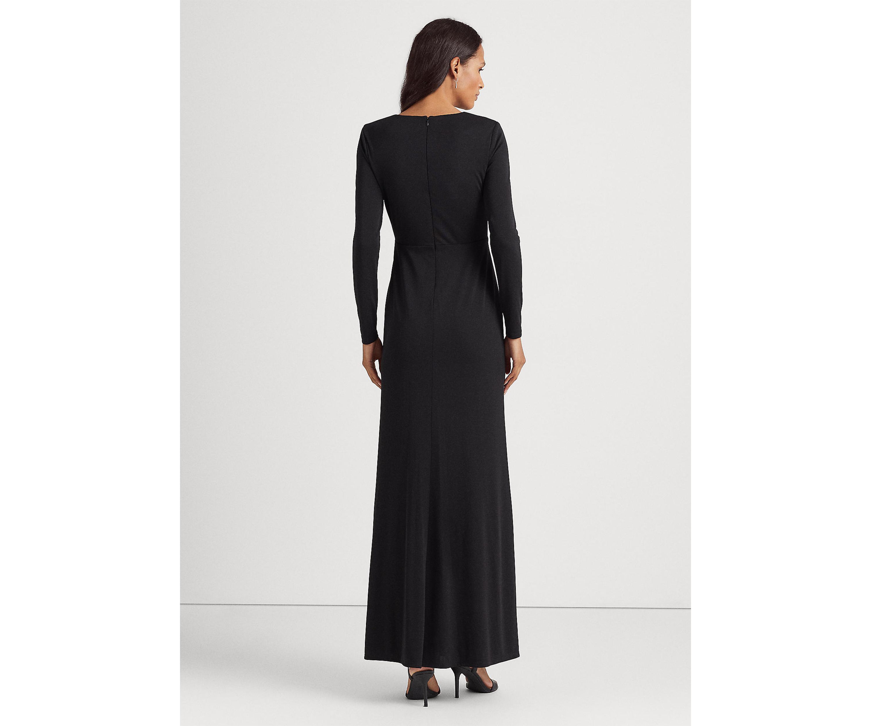 Twist-Front Jersey Gown