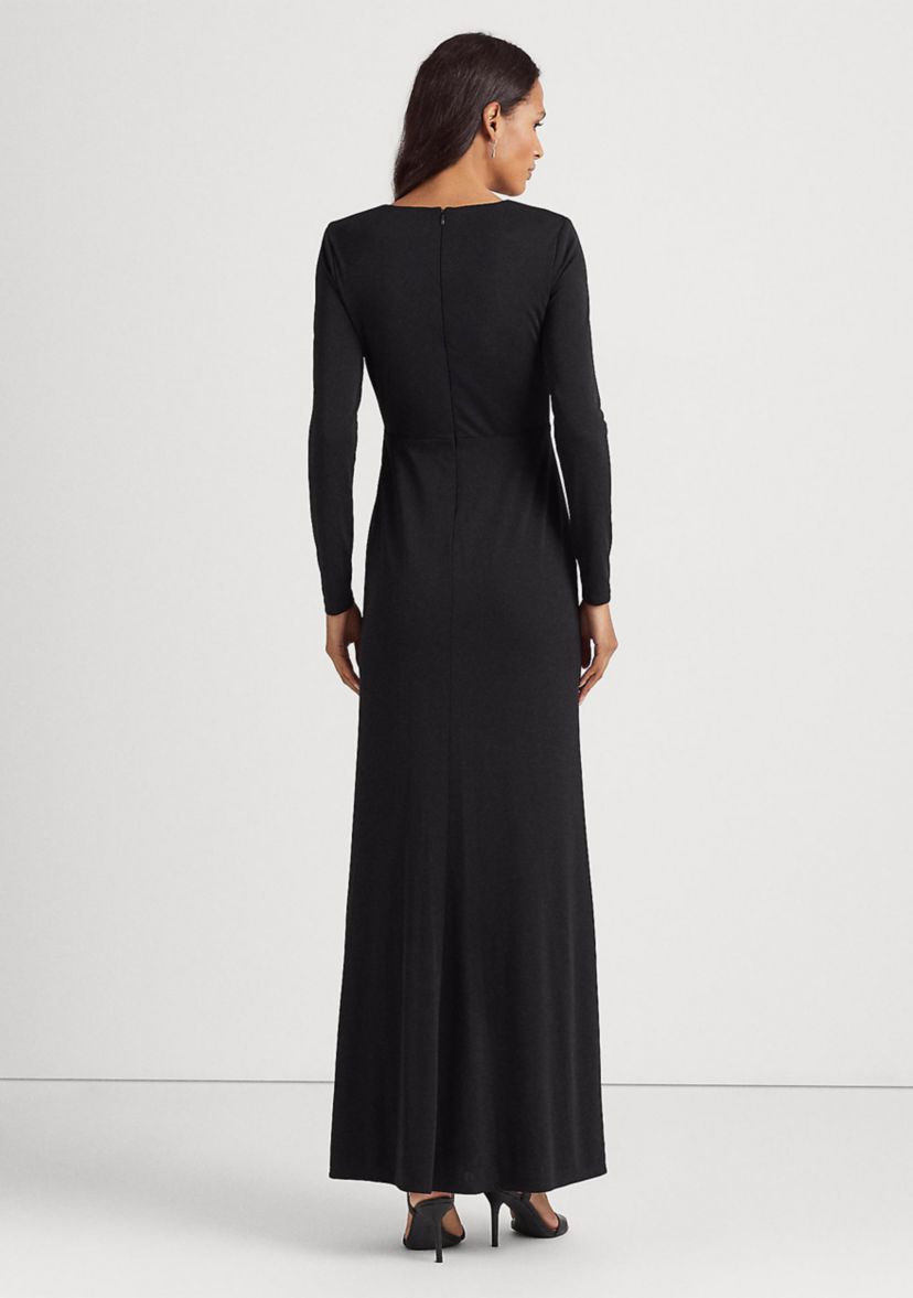 Twist-Front Jersey Gown