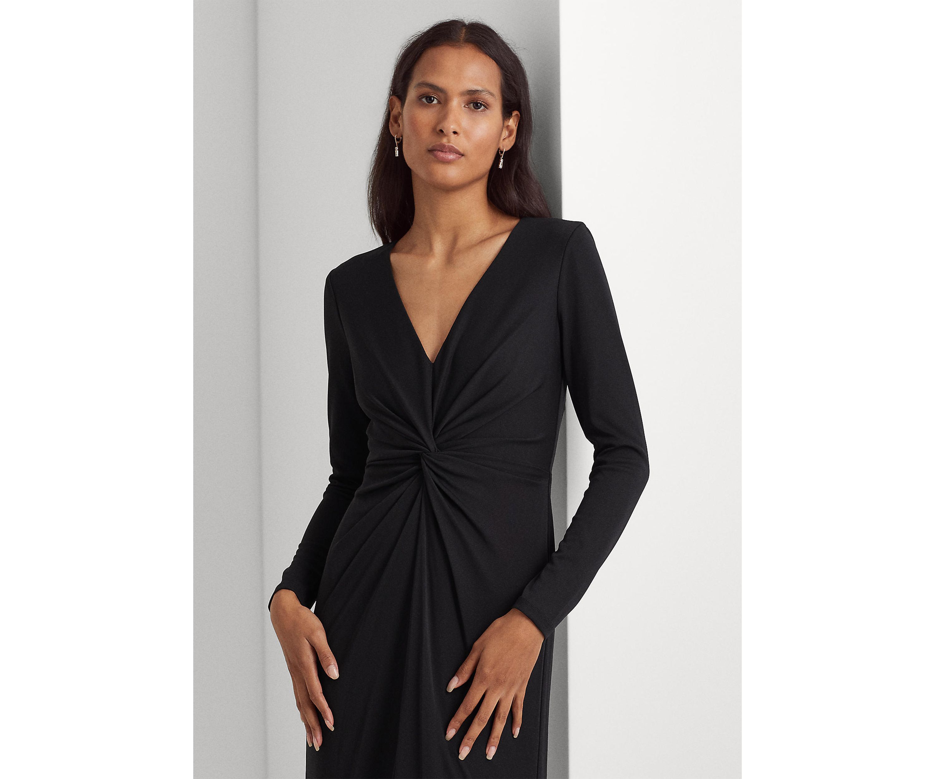 Twist-Front Jersey Gown