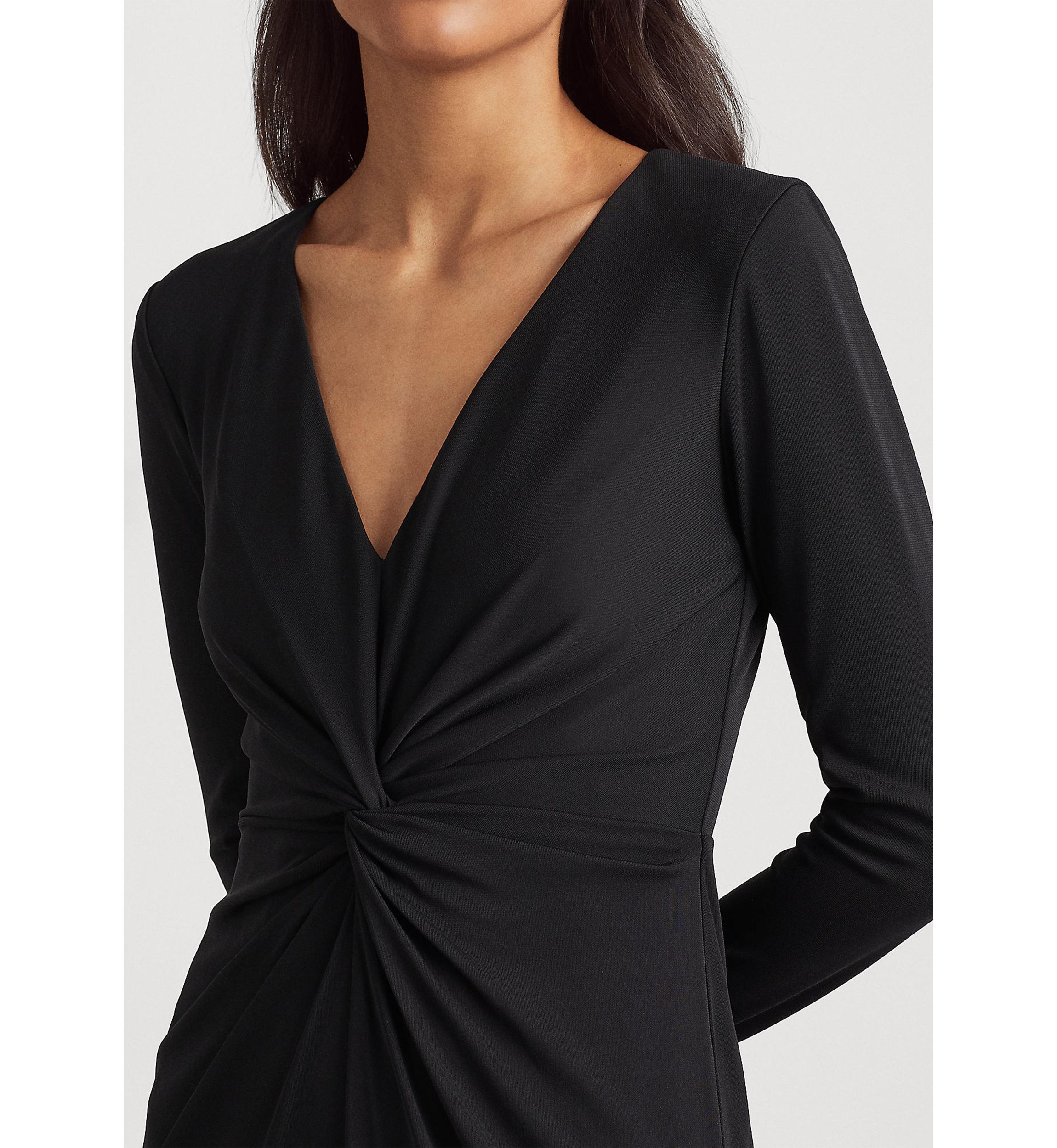 Twist-Front Jersey Gown