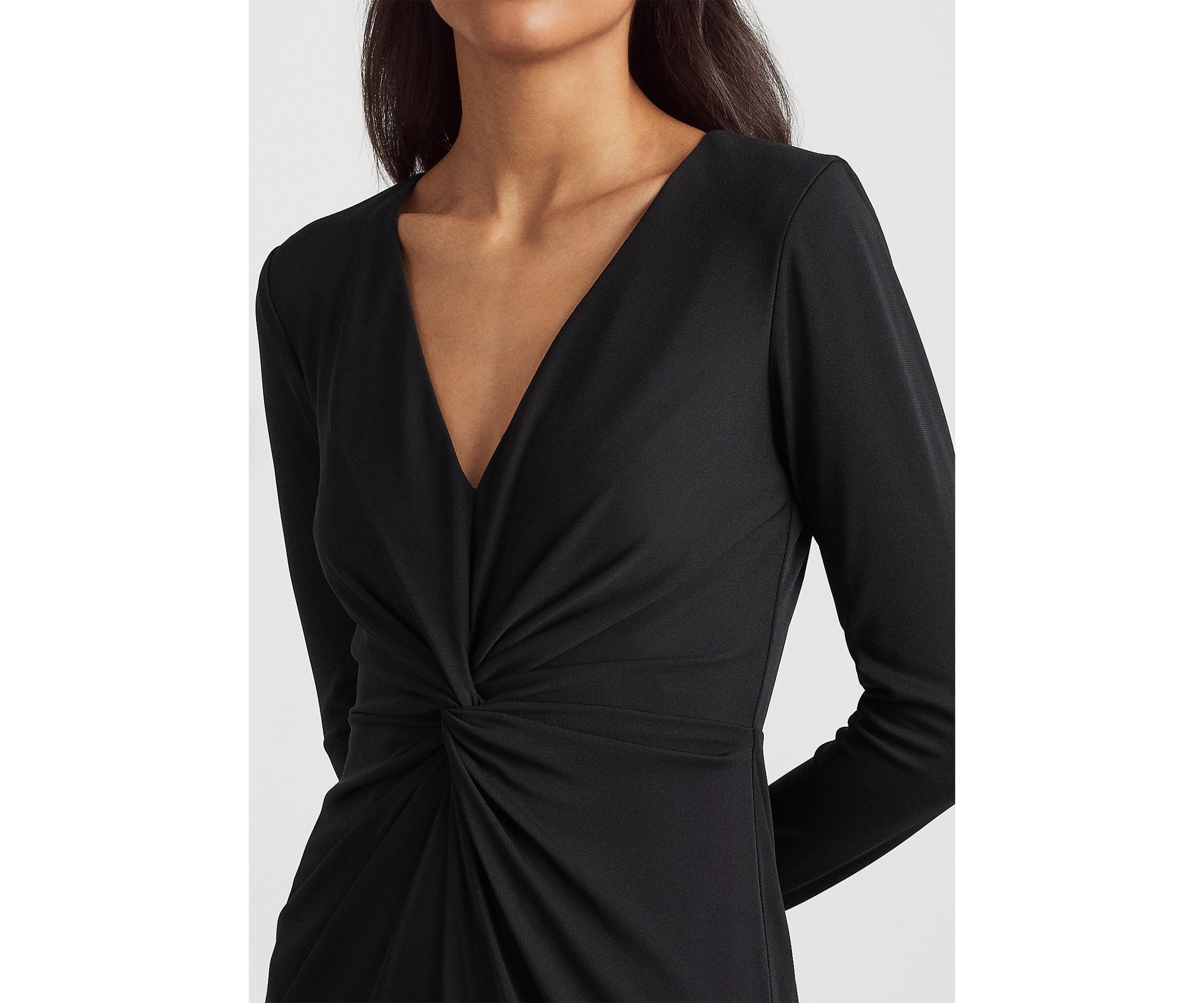 Twist-Front Jersey Gown