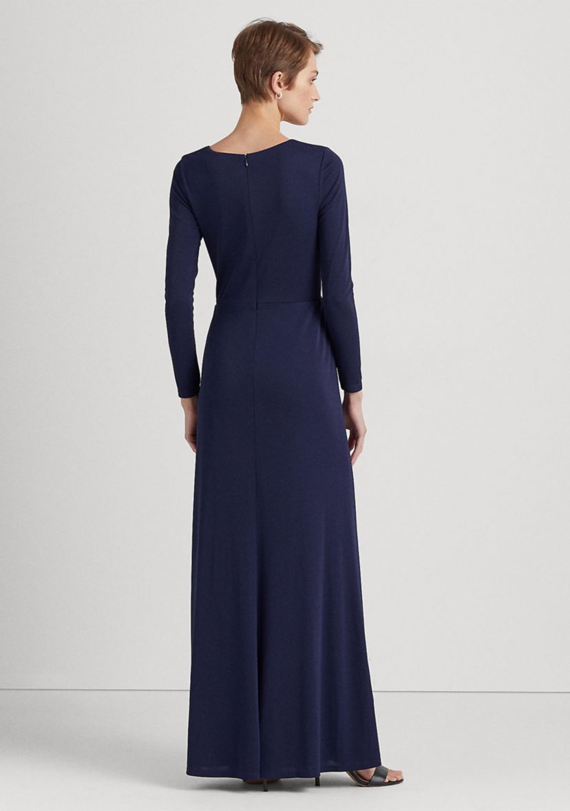 Ruffle-Trim Jersey Gown