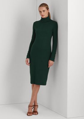Lauren Ralph Lauren Cotton Blend Turtleneck Dress | belk
