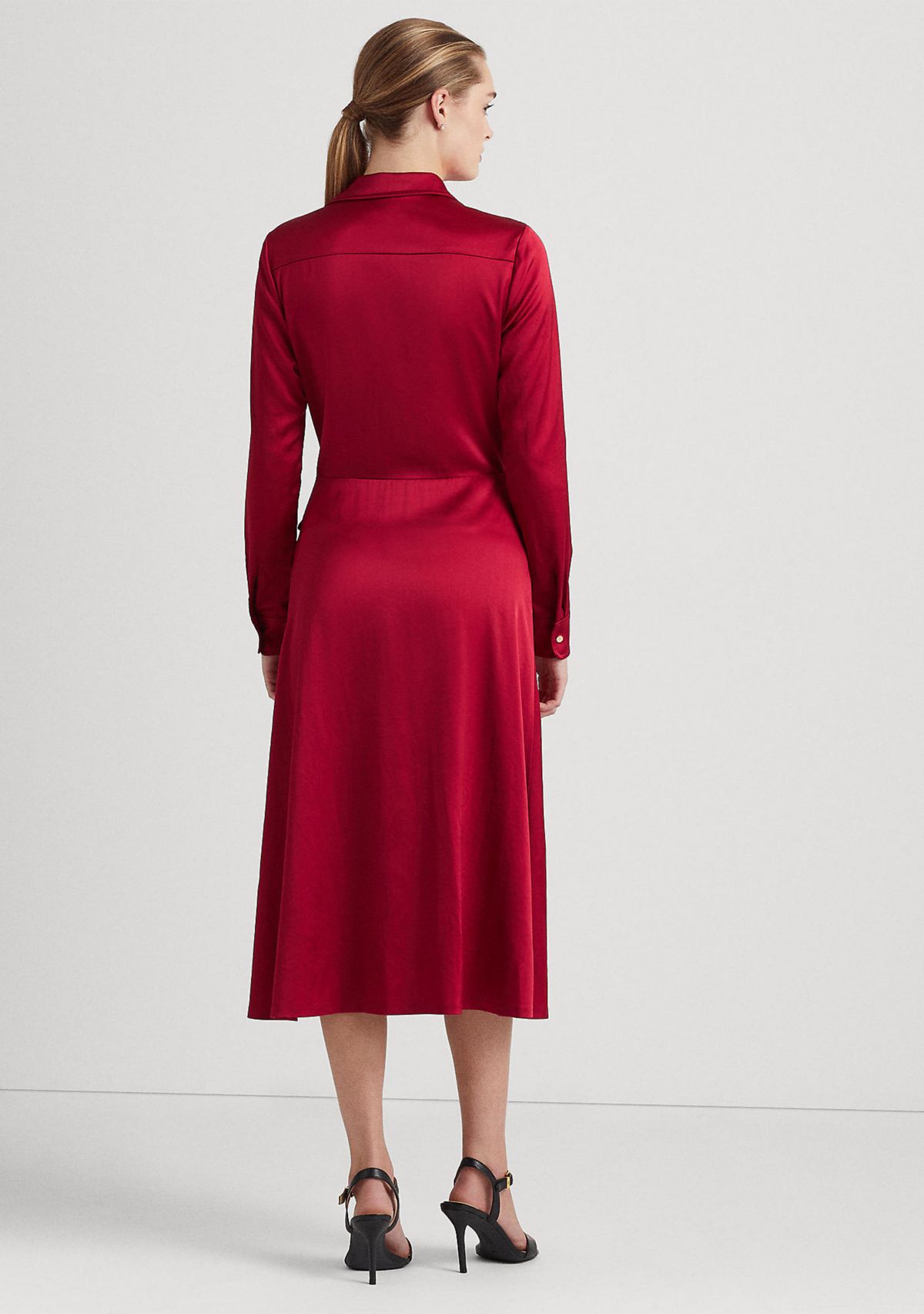 Charmeuse Surplice Dress