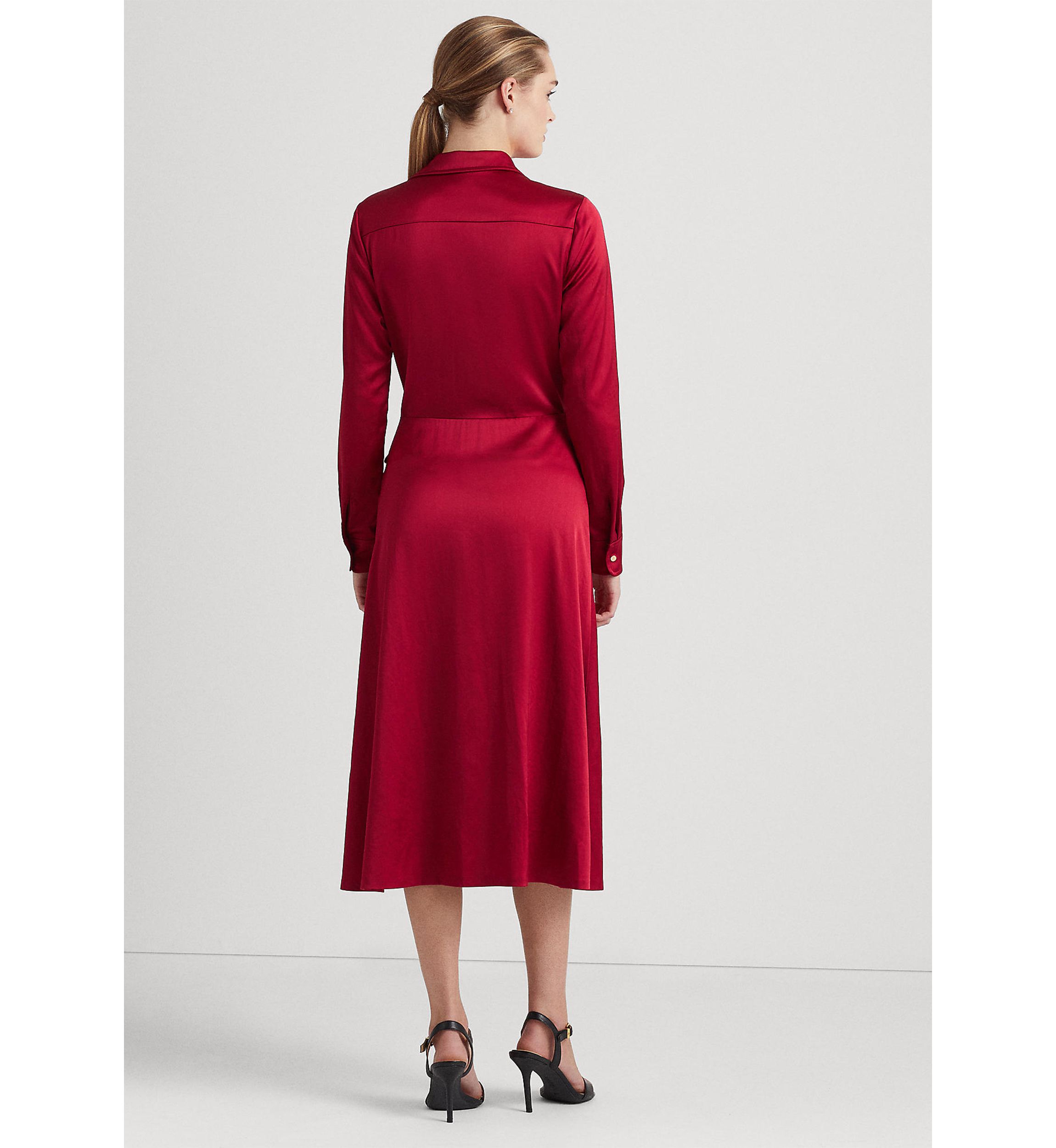 Charmeuse Surplice Dress
