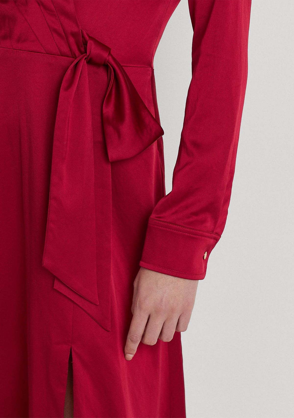 Charmeuse Surplice Dress