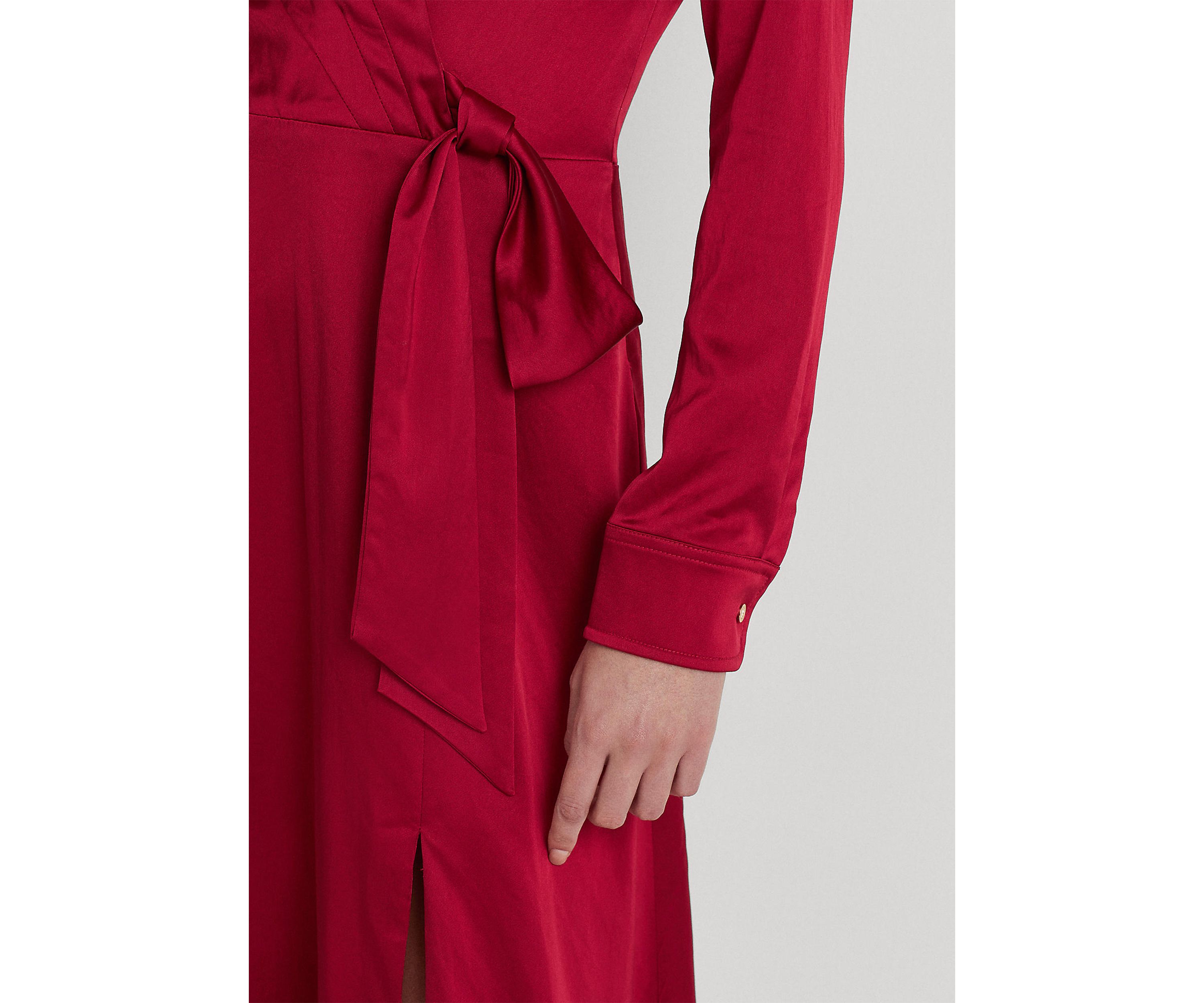 Charmeuse Surplice Dress