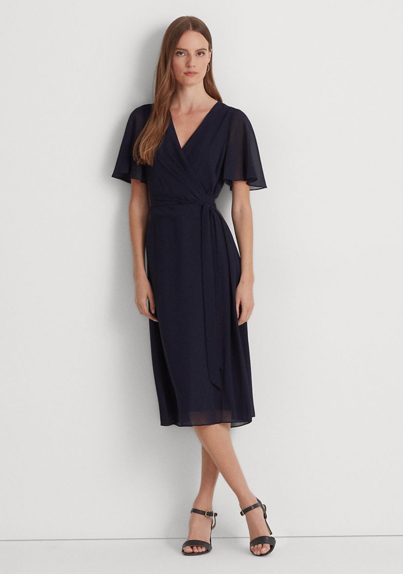 Belted Georgette Dress