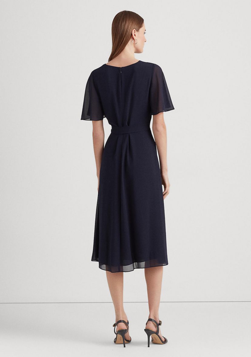 Belted Georgette Dress