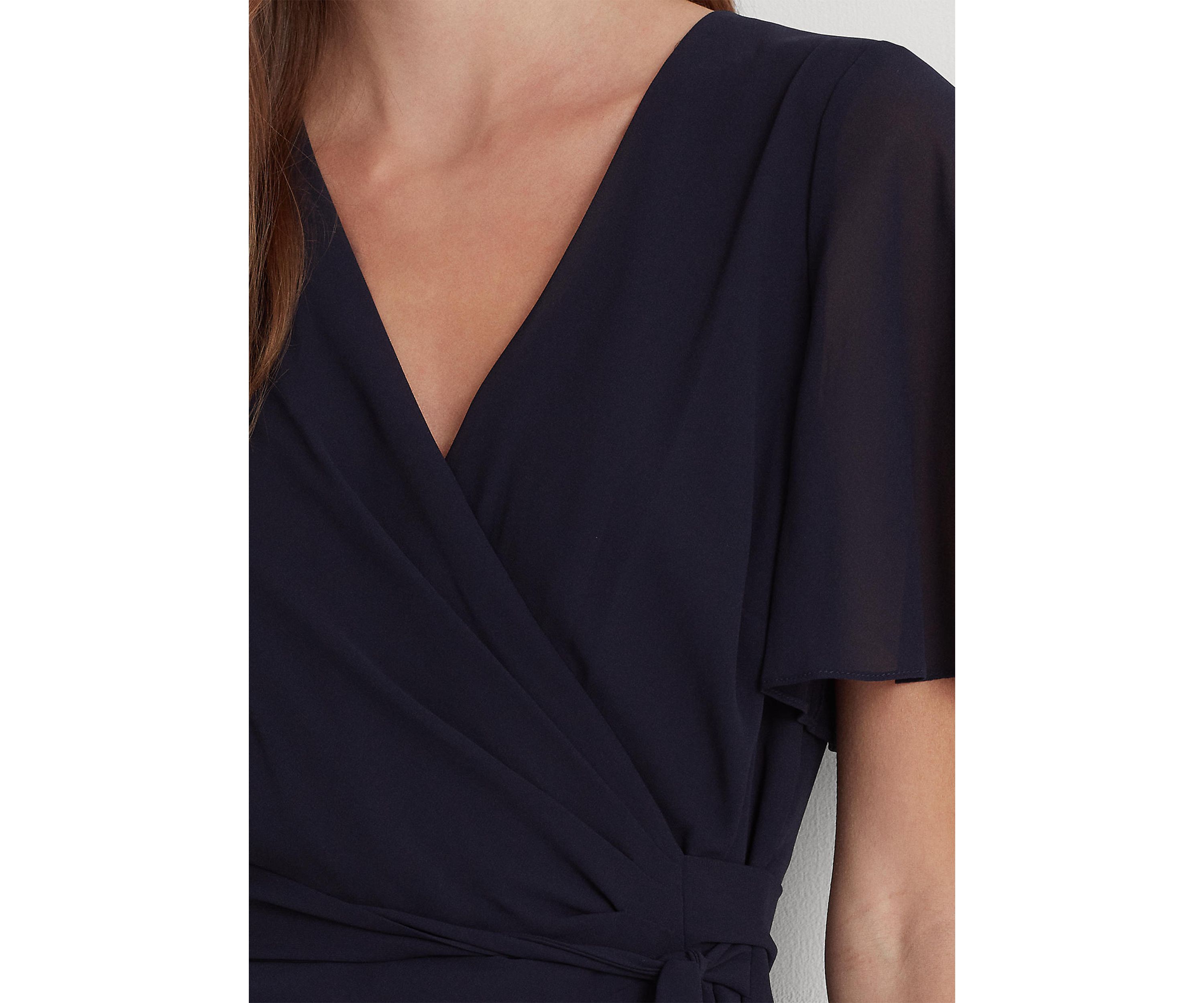 Belted Georgette Dress