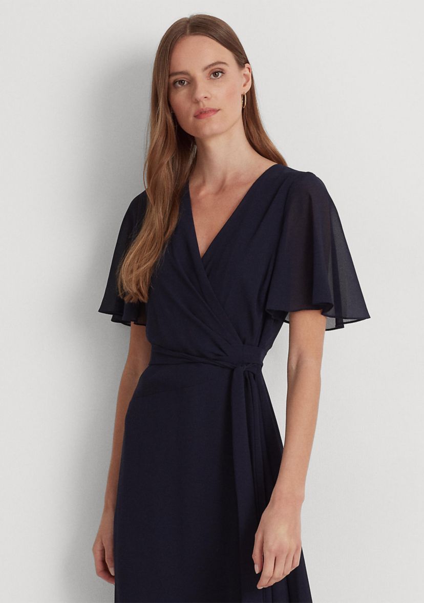 Belted Georgette Dress