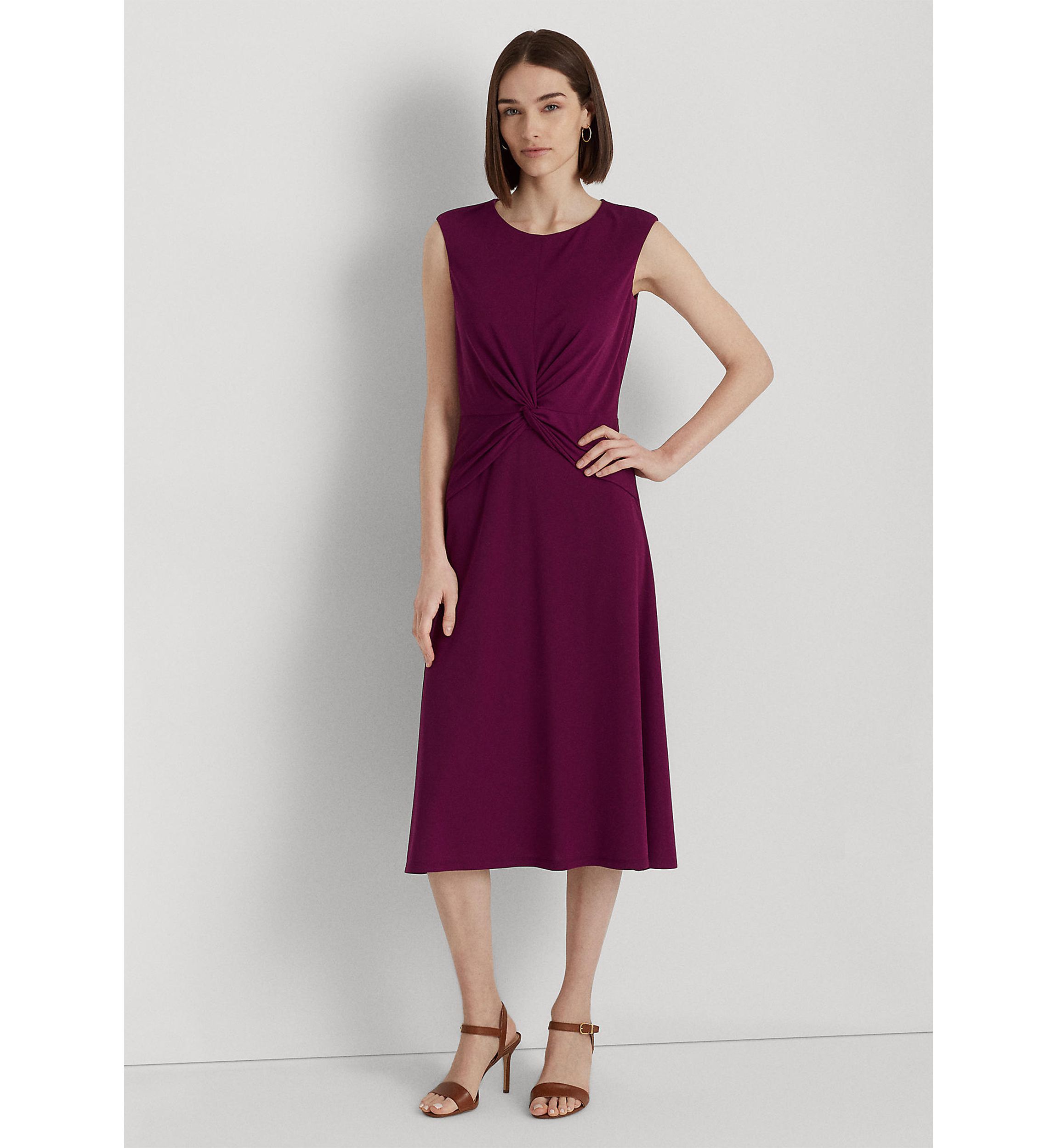 Twist Front Jersey Dress