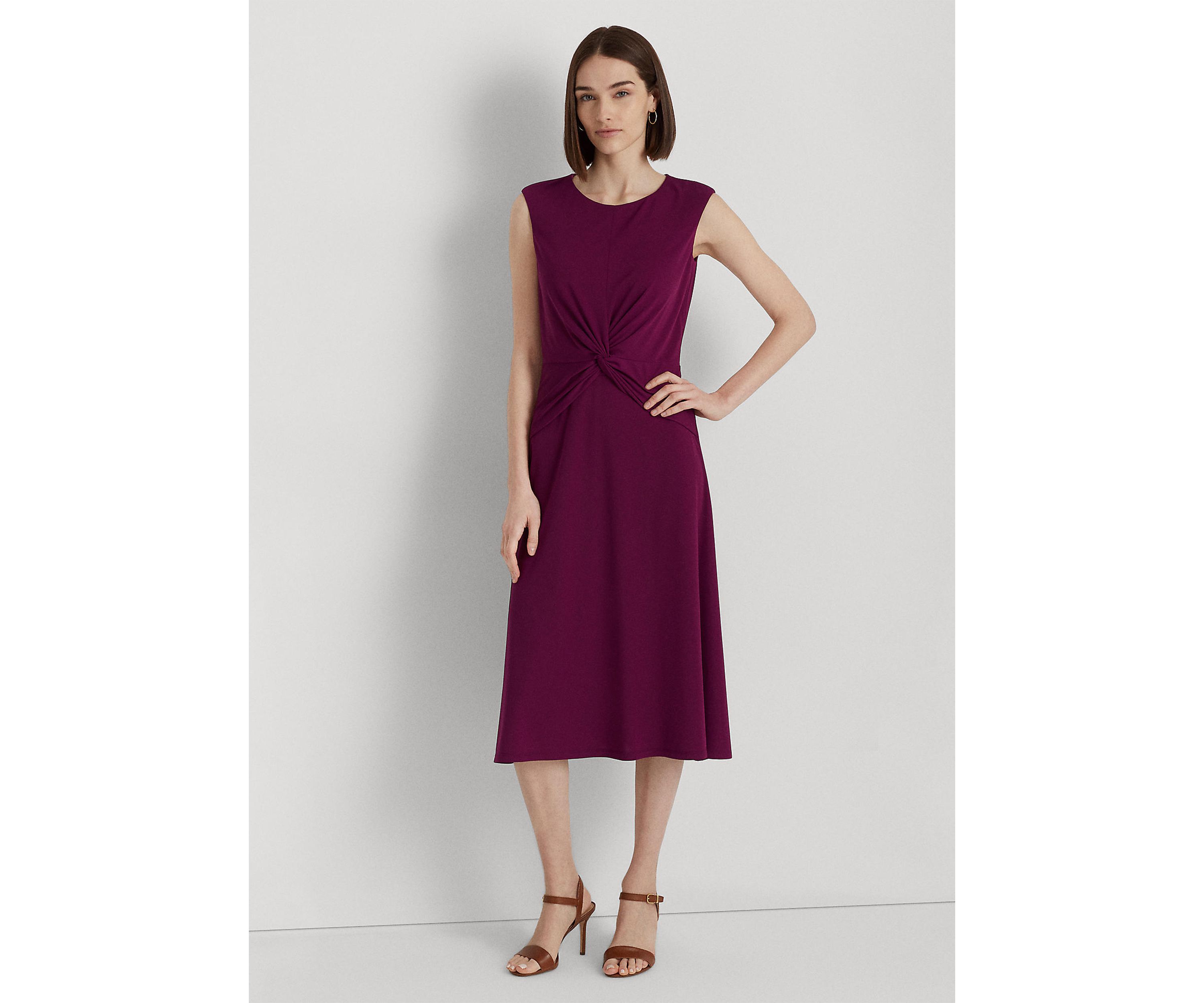 Twist Front Jersey Dress
