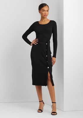 Belted Rib Knit Dress