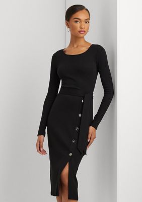 Belted Rib Knit Dress