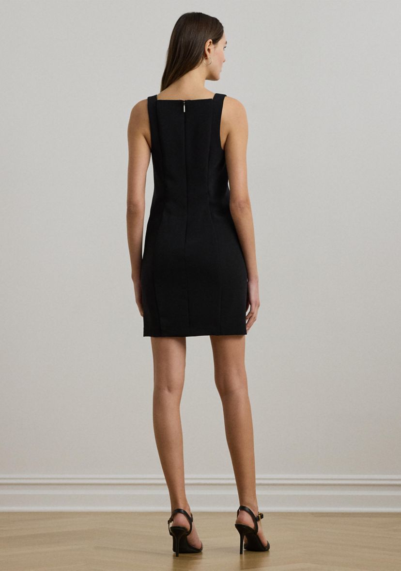 Womens Stretch Crepe Sleeveless Dress