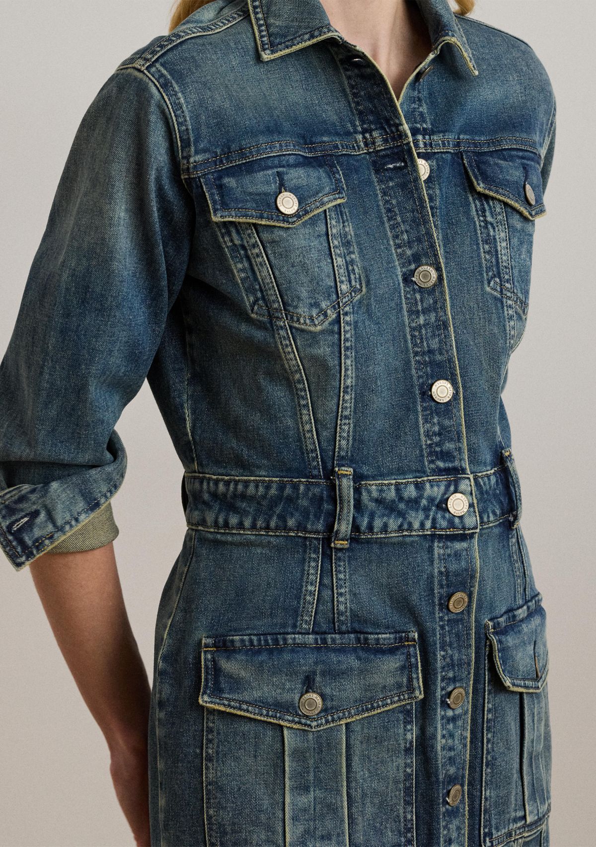 Denim Trucker Dress