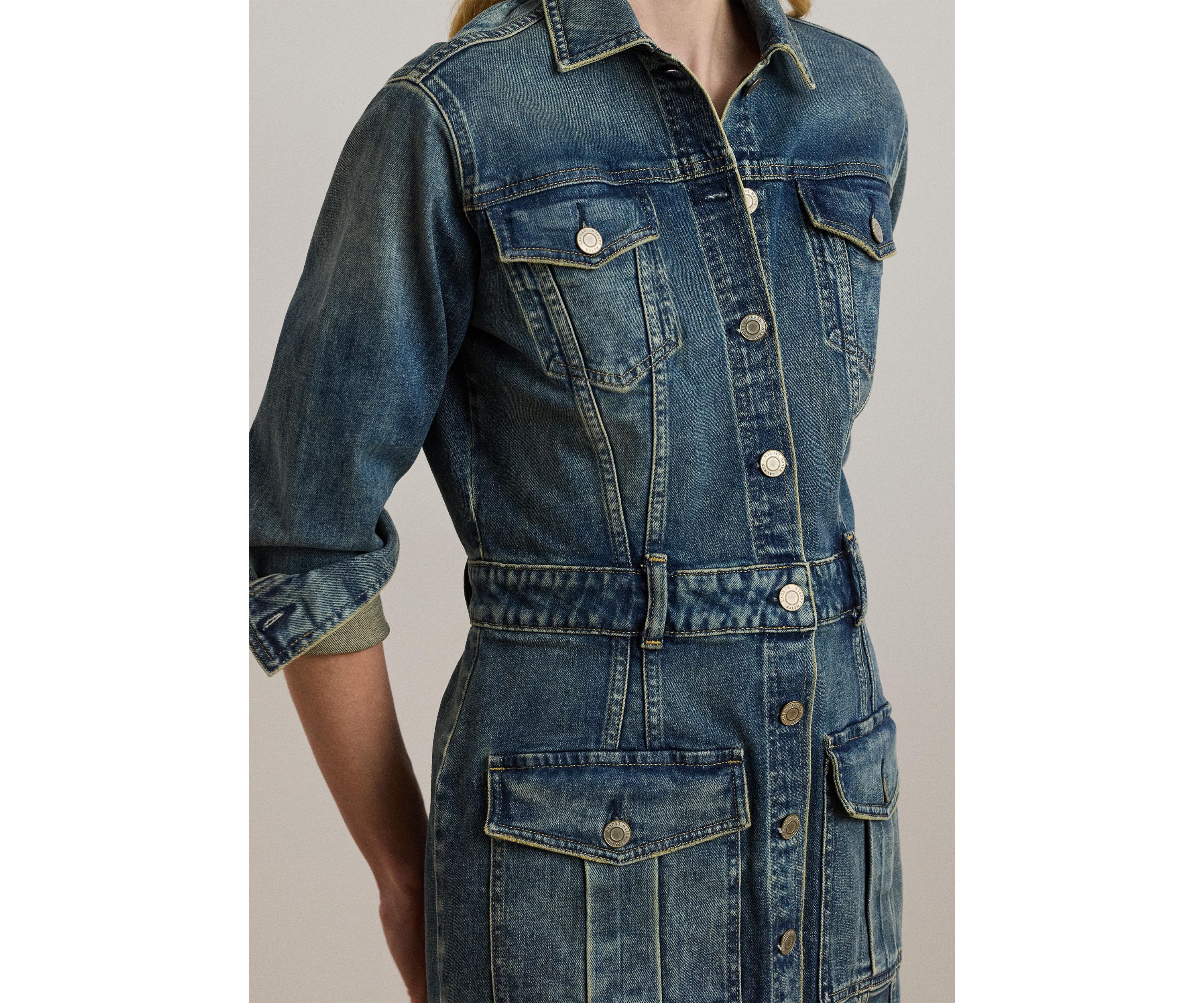 Denim Trucker Dress