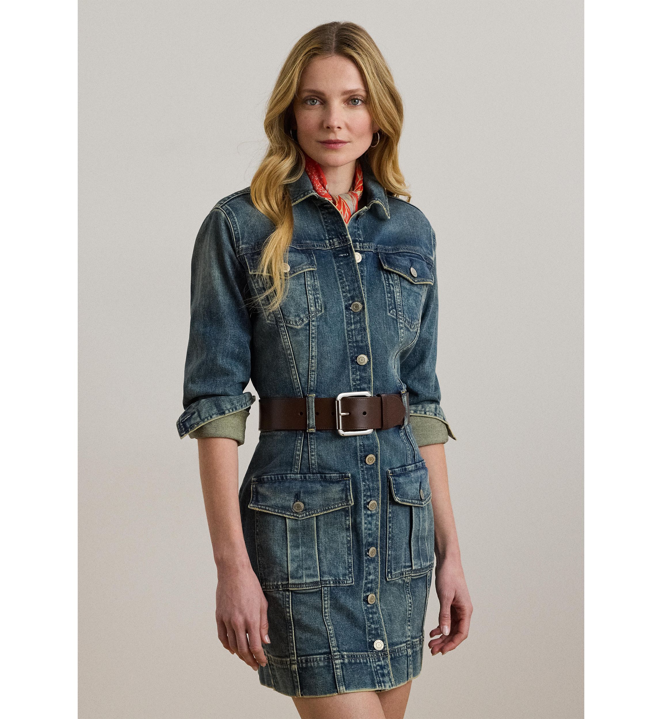 Denim Trucker Dress