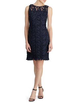 ralph lauren floral lace gown
