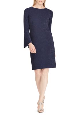 Lauren Ralph Lauren Metallic Knit Ponte Dress Belk