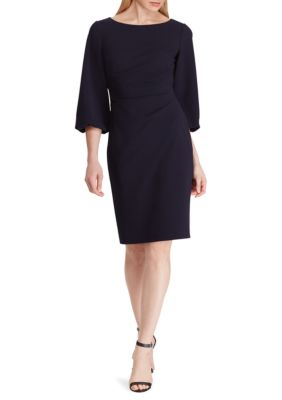 Lauren Ralph Lauren Ruched Crepe Dress | belk