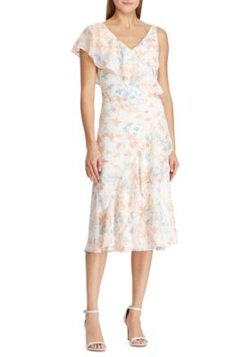 Lauren Ralph Lauren Floral Georgette Dress | belk