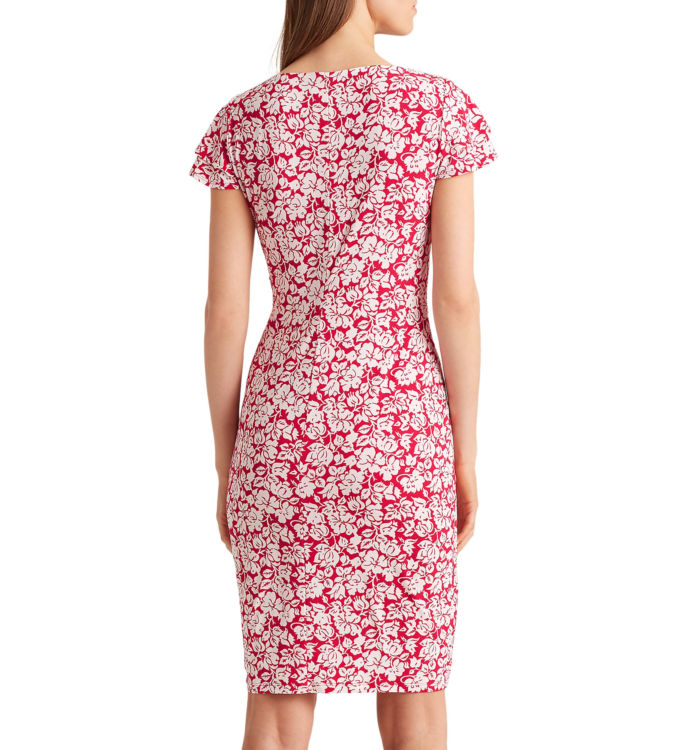 Flutter-Sleeve Surplice Dress