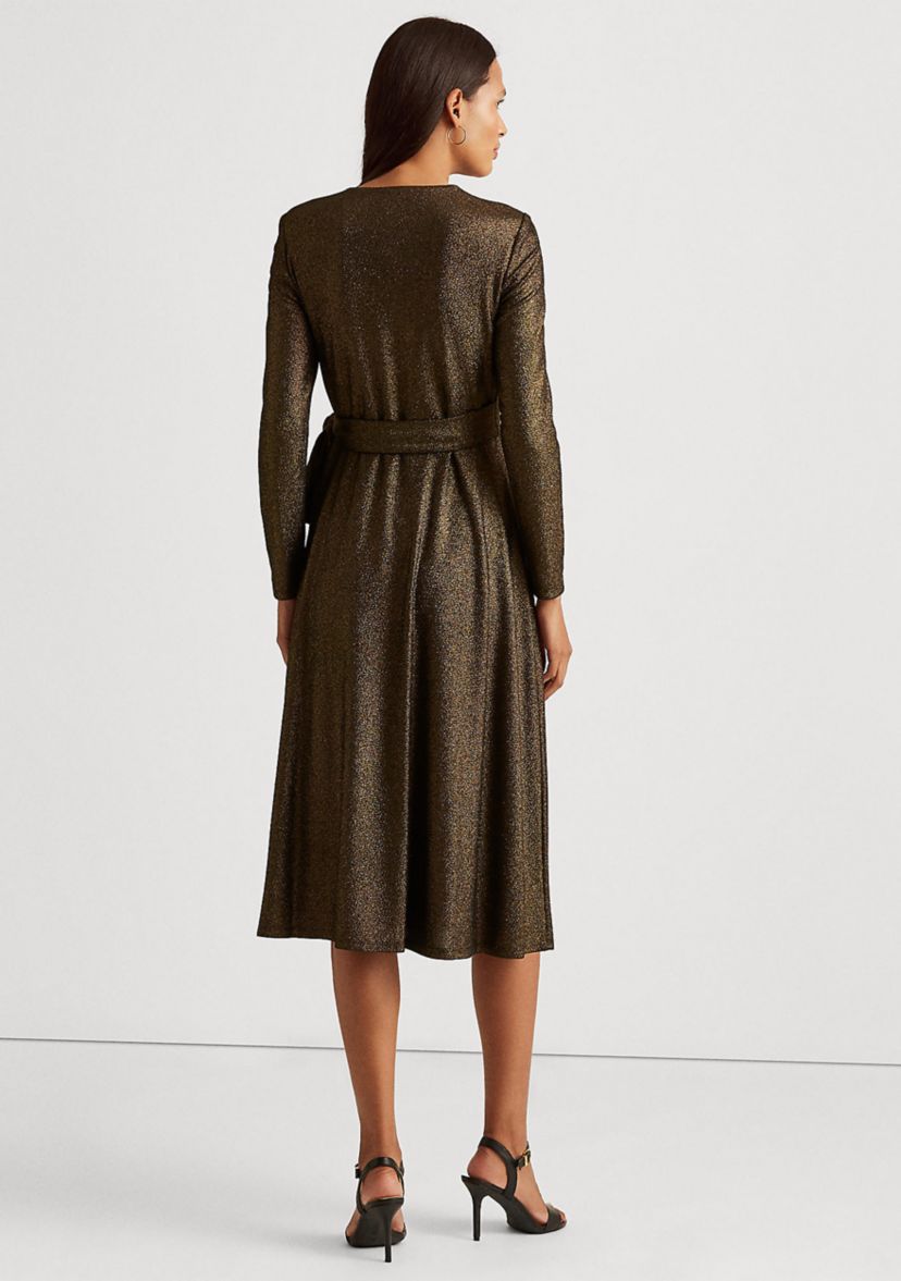 Metallic Jacquard Dress