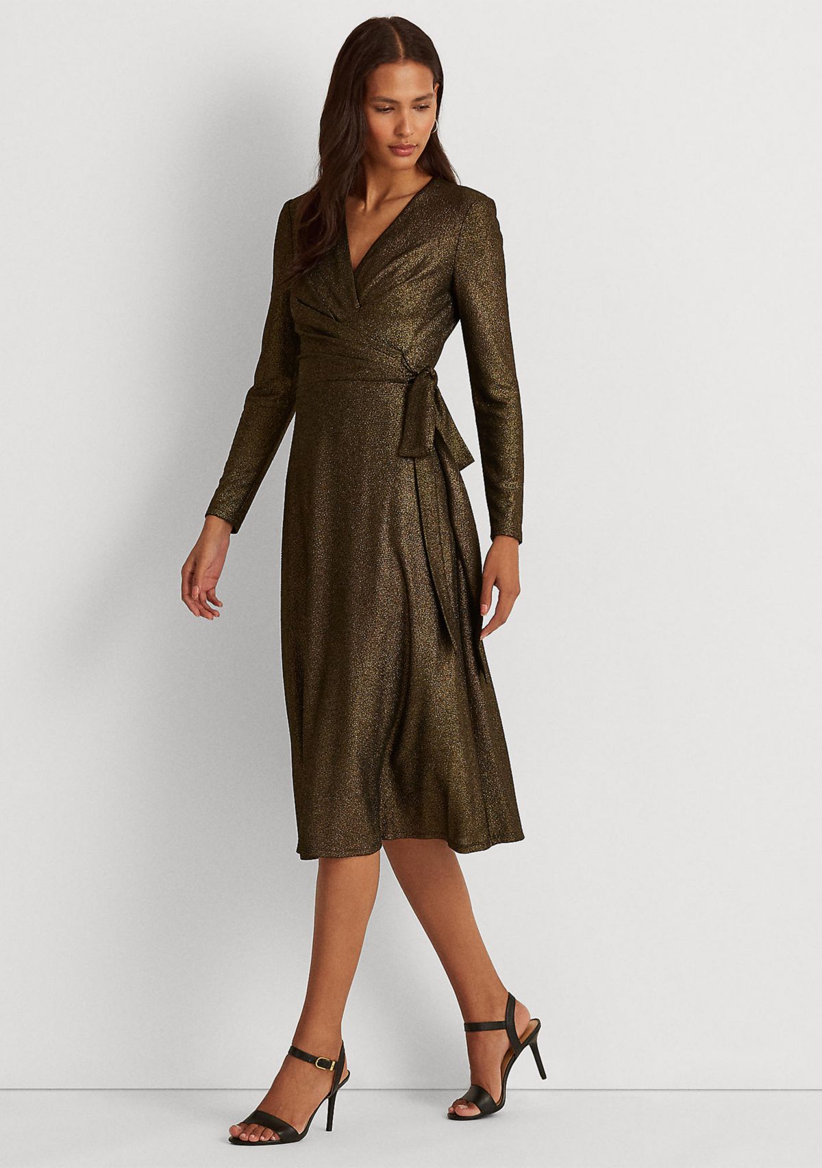 Metallic Jacquard Dress