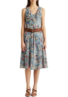 Lauren Ralph Lauren Floral Georgette Shift Dress | belk