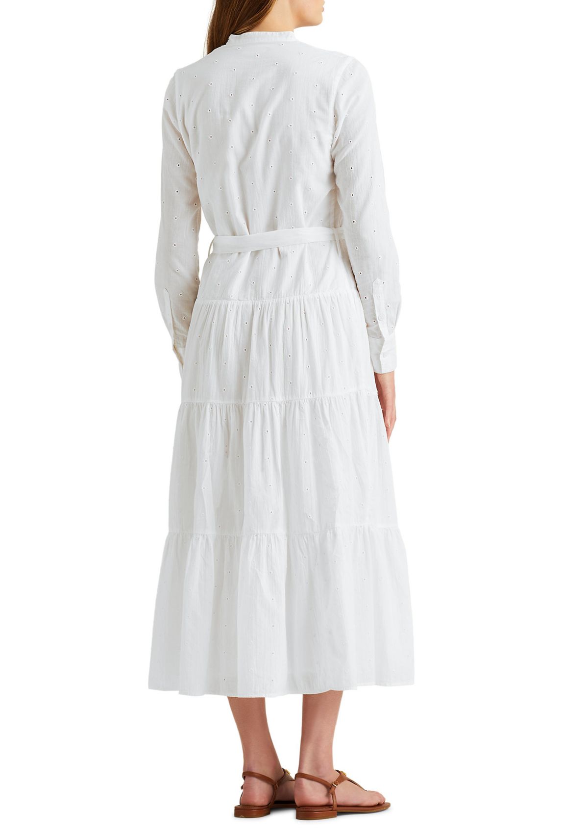 Eyelet Cotton Voile Shirtdress