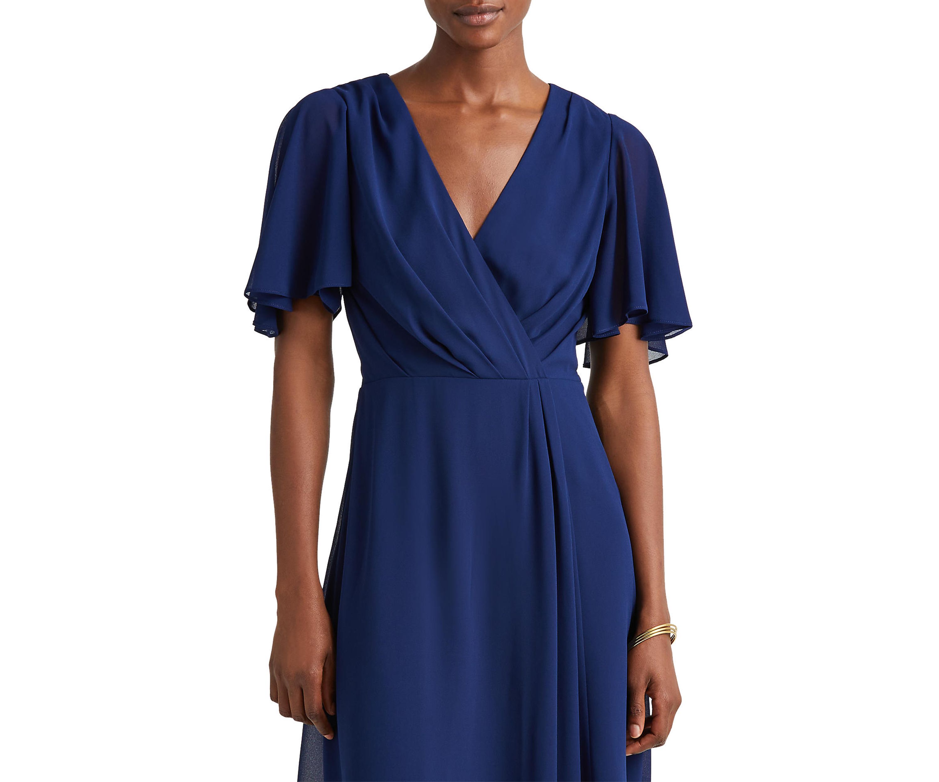 Flutter-Sleeve Georgette Dress