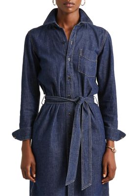 Lauren Ralph Lauren Women's Belted Denim Shirtdress | belk