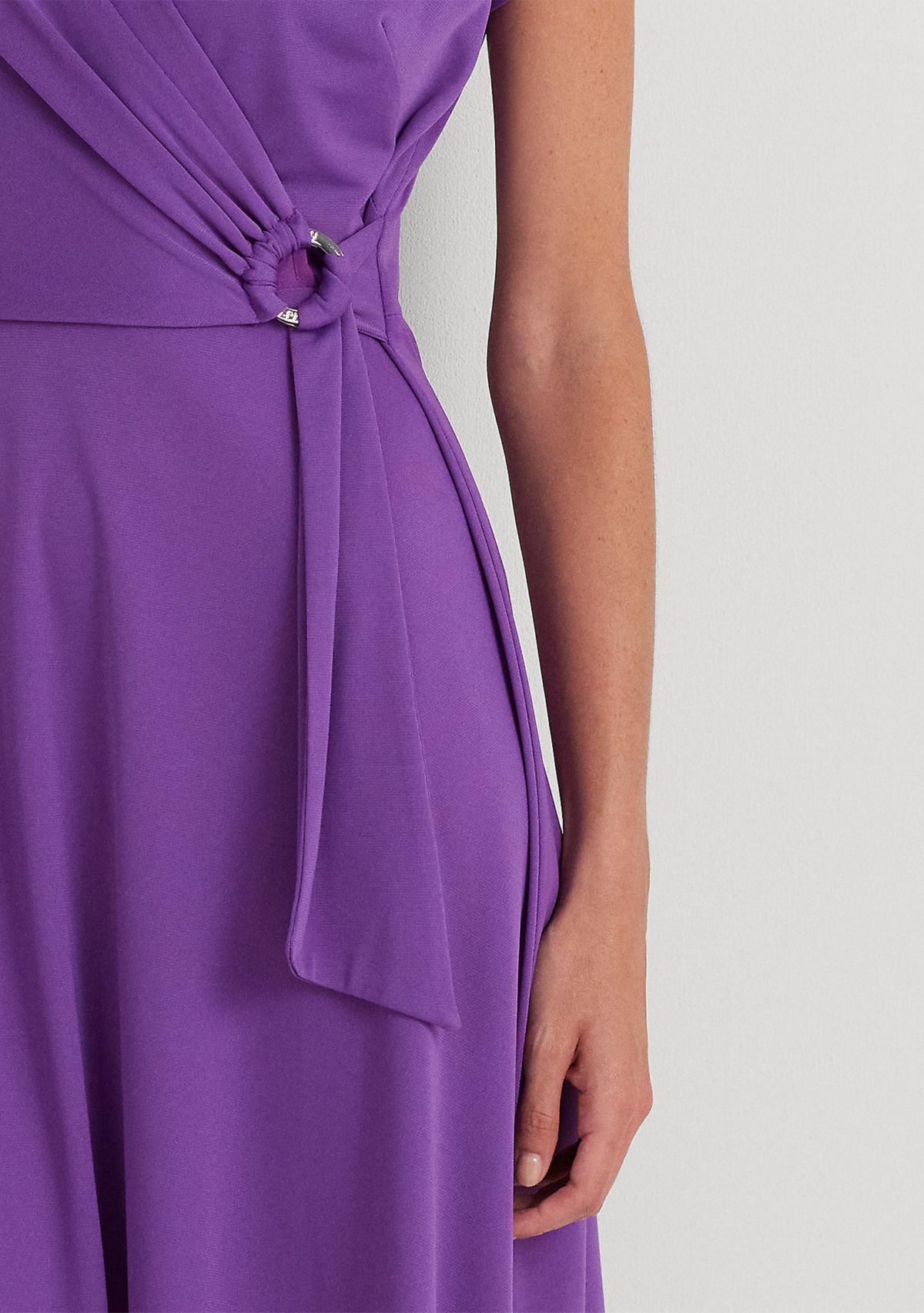 Surplice Jersey Dress
