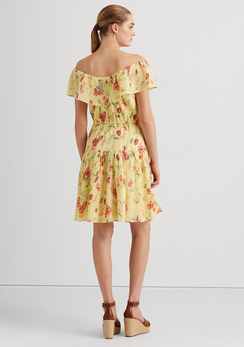 Floral Crinkled Cotton Dress