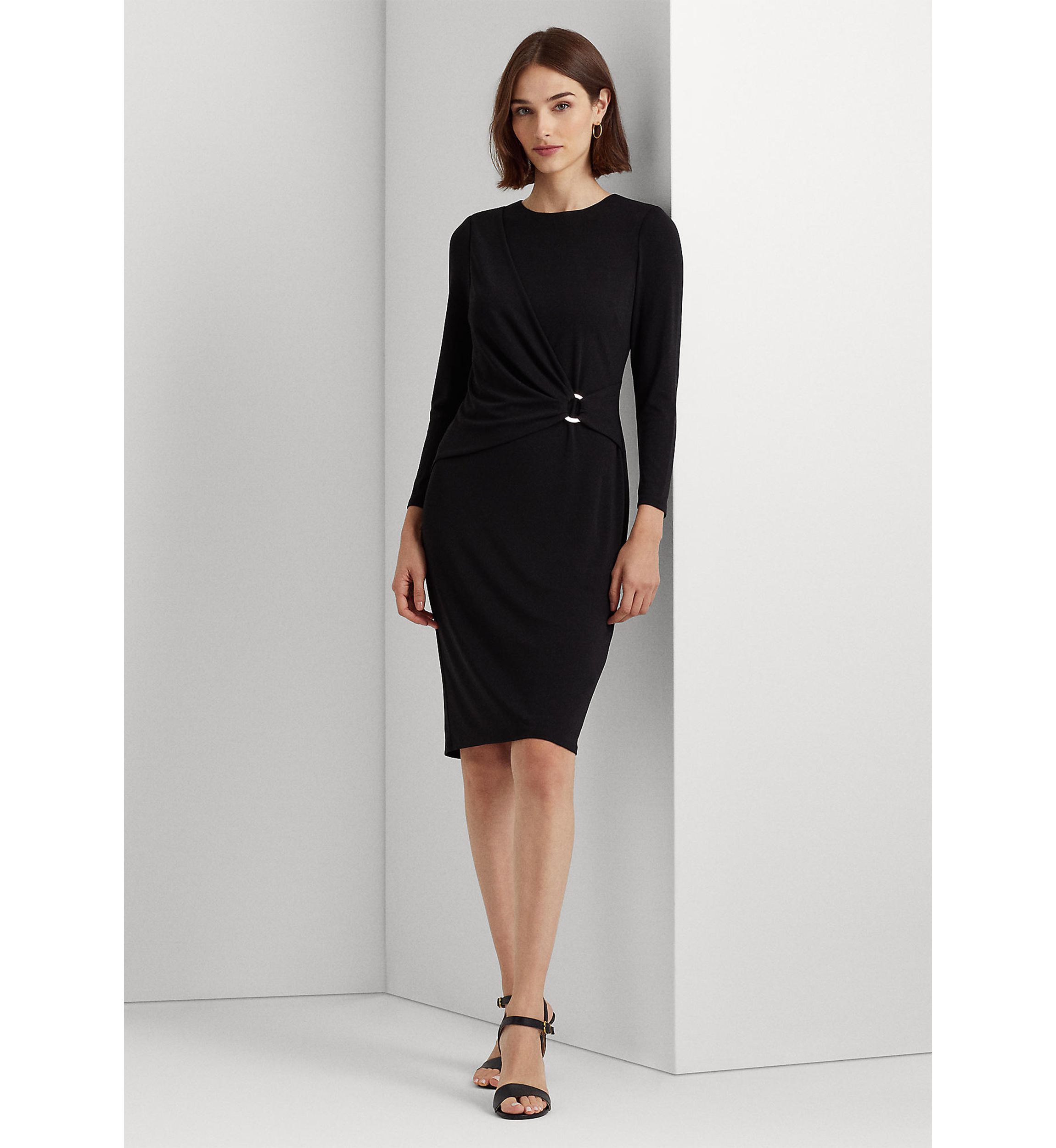 Jersey Three-Quarter-Sleeve Dress